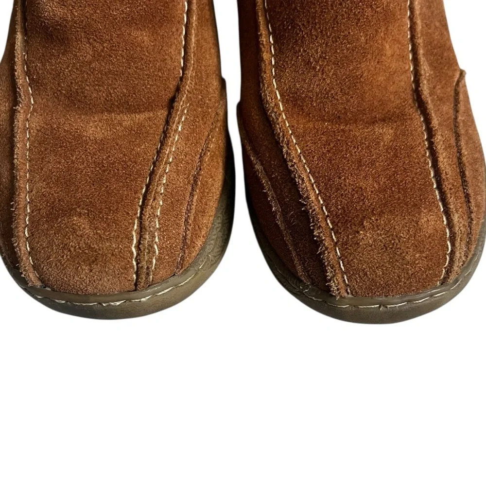 Spring Step Leather Tan Fur-Trimmed Winter Boots EUC 37